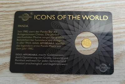 ❤️【币观天下】❤️ 第344期钱币秒杀拍卖场- 2026.3.6周五晚上6点半场 长期征集拍品  - 卢旺达2015年熊猫金币一枚卡装1/200盎司纯金