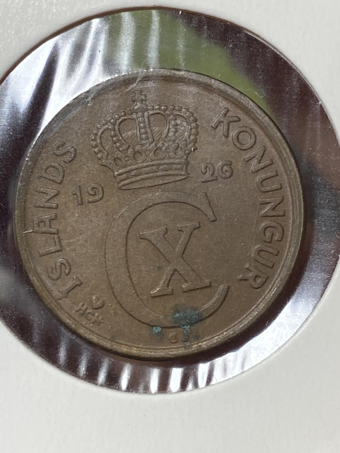 2026年第三十五场(总第二百零四场）外国精品纸夹币场(免佣金) 稀少未流通好品–丹属冰岛王国🇮🇸1926年2奥拉(克里斯蒂安十世时期，HCN–GJ版，首发年)