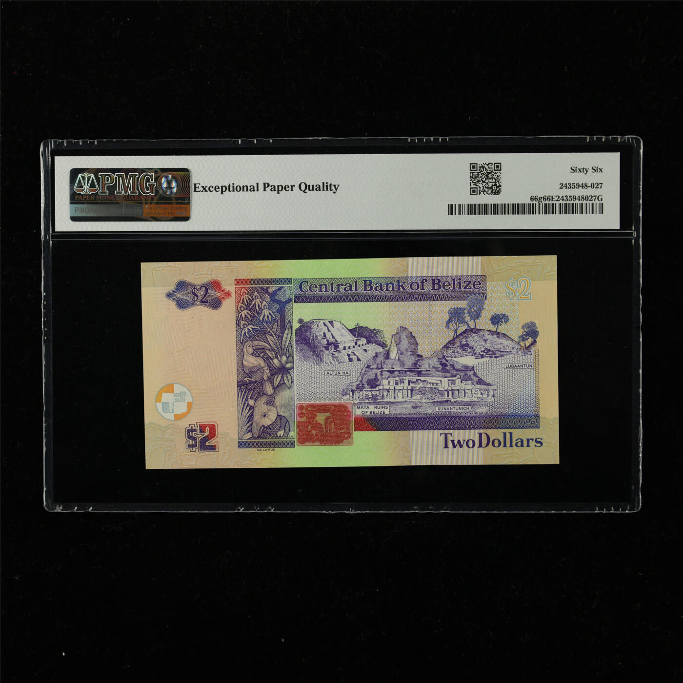 【亘邦集藏】第222期拍卖 2021年 伯利兹2元 PMG 66EPQ DV877902