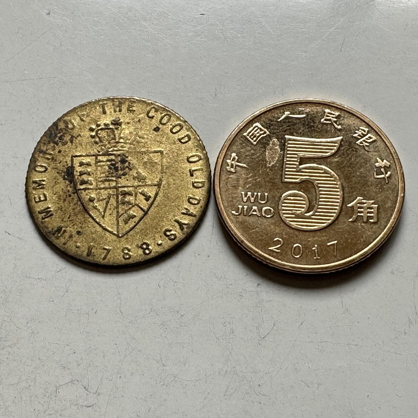 🌹外币初藏🌹🐯2026年第28场   每周二四六晚8️⃣点 接代拍  英国1788年乔治三世 代用币 a 20.3m m