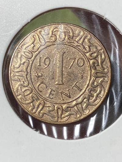 2026年第三十五场(总第二百零四场）外国精品纸夹币场(免佣金) - 苏里南🇸🇷1970年1分(独立后第一套，Cock–鸡标)