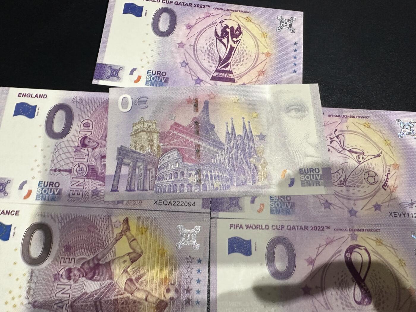 《外钞收藏家》第六百一十七期（精选场）（长期征集拍品、欢迎藏友们联系合作） 零欧元 7张一起 全新UNC