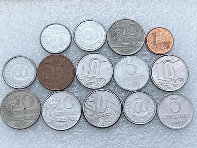 第一海外回流一元起拍收藏 散集专场  第303期 - 巴西硬币 14枚