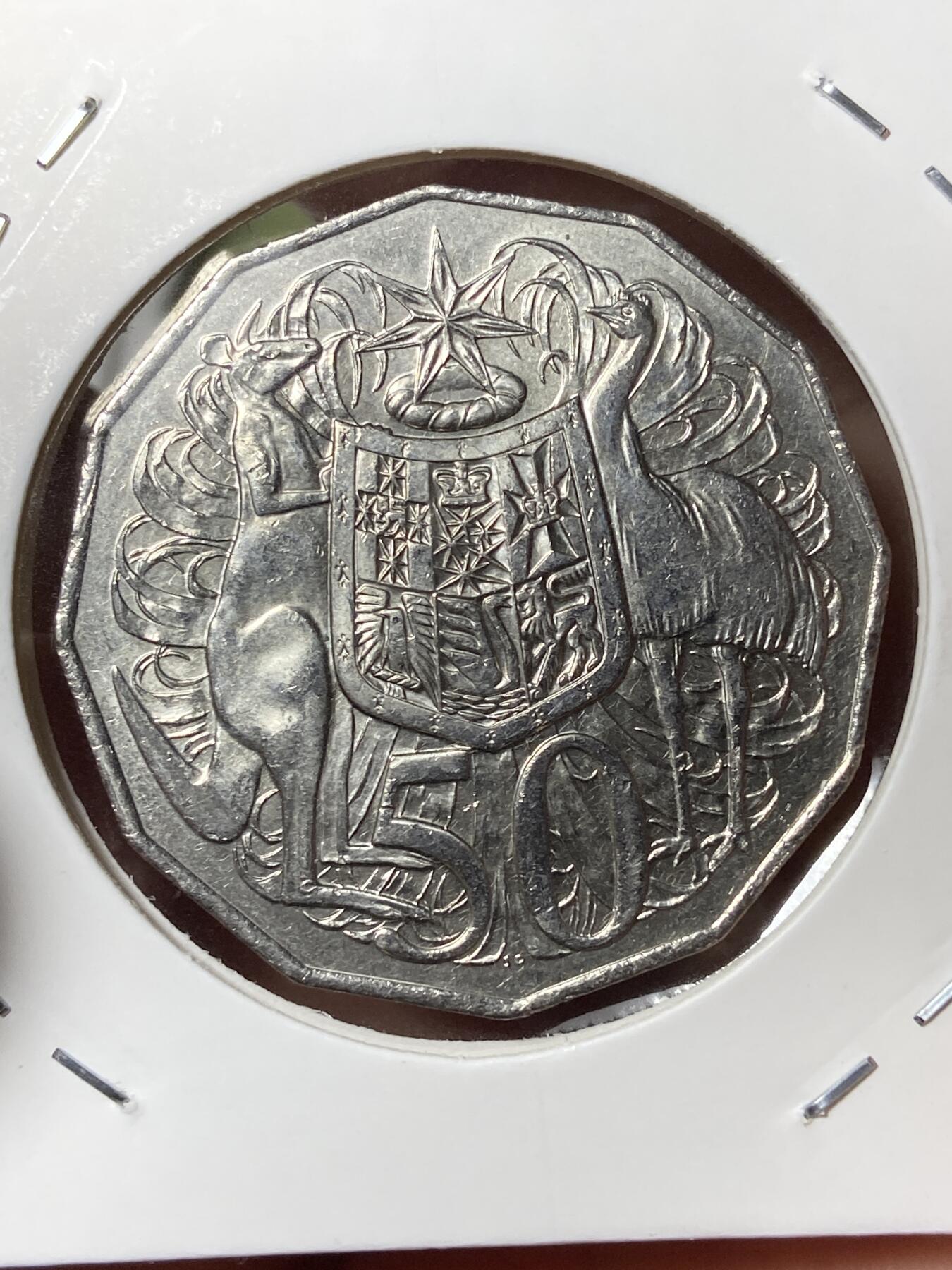 2026年第三十五场(总第二百零四场）外国精品纸夹币场(免佣金) 澳大利亚🇦🇺2016年50分(改为十进制货币50周年纪念币)