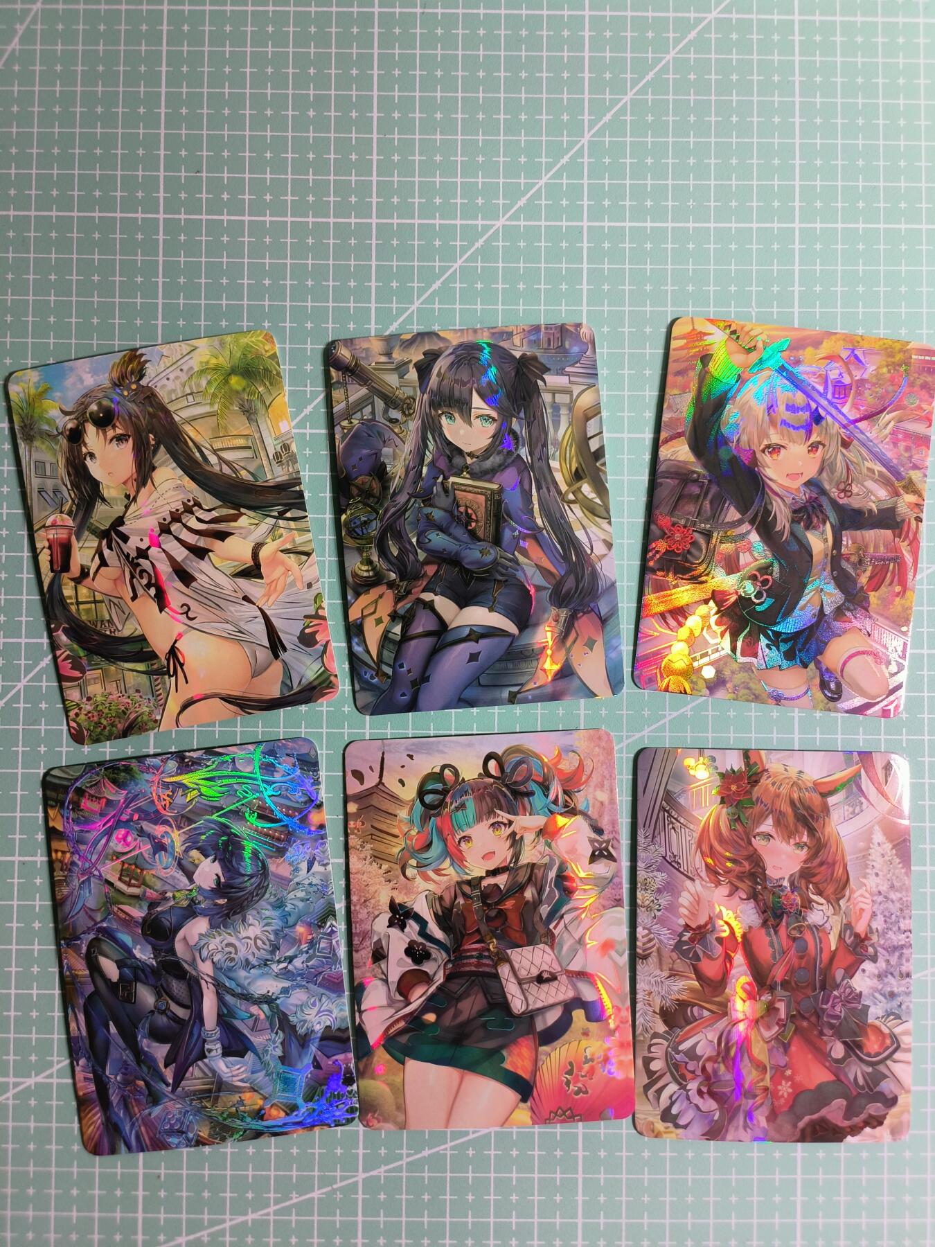 C先生卡牌 第24期  零抽层收拍品，送拍加微私聊 【彩闪】游戏《原神》6张