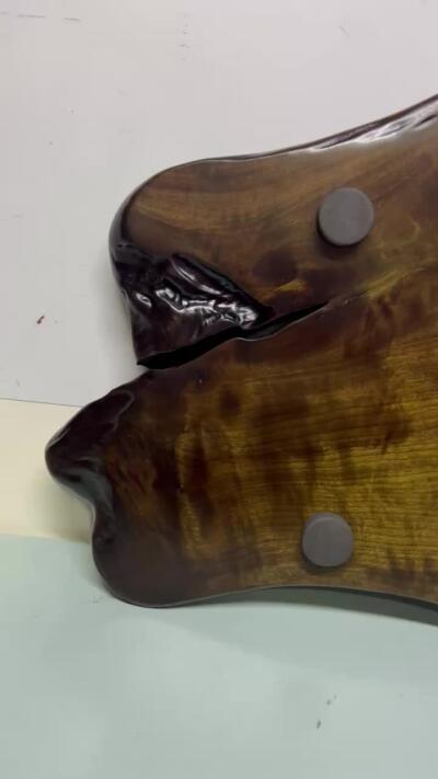 零元拍：金丝楠阴沉木凤尾茶盘 金丝花纹爆满金光闪闪。尺寸约：83/43/3.7CM。