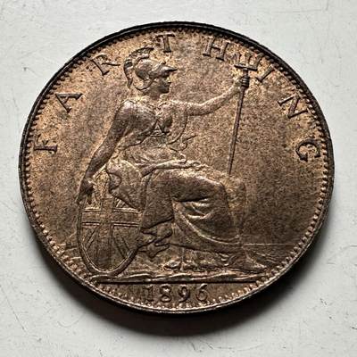 🌹外币初藏🌹🐯2026年第28场   每周二四六晚8️⃣点 接代拍 - 英国1896年维多利亚一法新