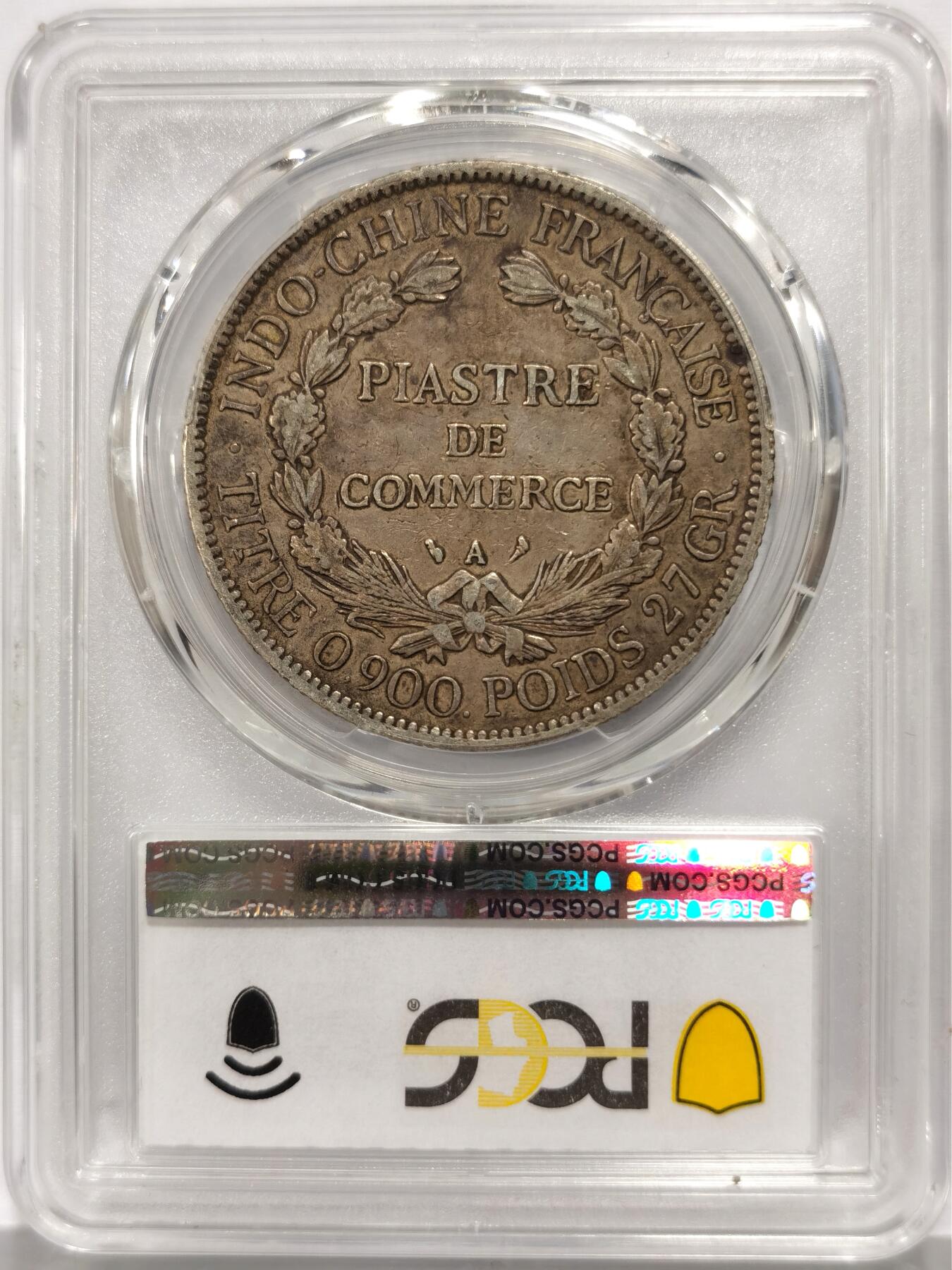 博洋堂世界钱币拍卖第164期（全场包邮） PCGS XF45 法属印支1906年坐洋银币 原味包浆 玩个味道