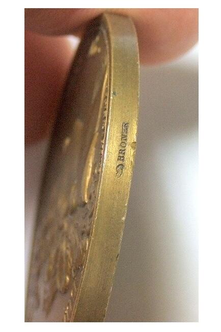 法国纪念1681年 太阳王路易十四+海神高浮雕精制大铜章 40MM