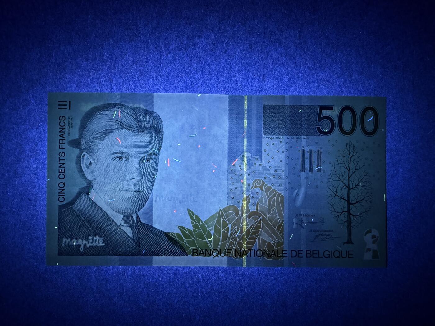 《艾美收藏》第236期-3.15周日外币畅拍 比利时500法郎 AU-UNC 末版 局部轻微荧光