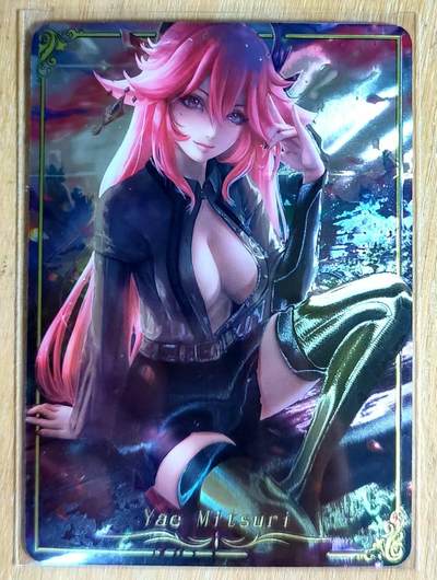 戴老五虎✘权五虎！！龙虎卡牌-七八场（满200元包邮，无佣金，每周六结拍，欢迎送拍） - 光刻 原神卡牌 八重神子