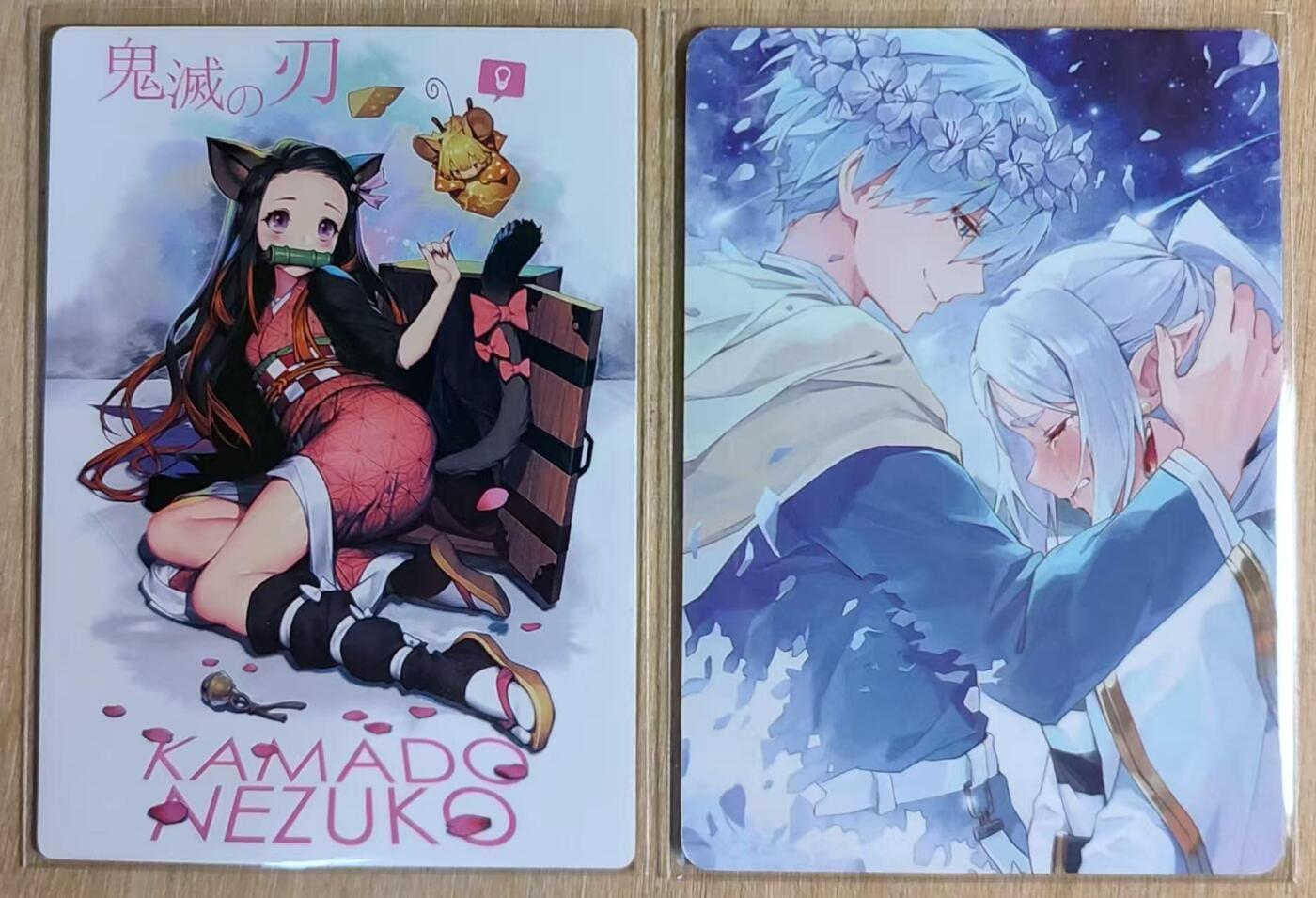 满赠PR！！龙虎卡牌-七八场（满200元包邮，无佣金，每周六结拍，欢迎送拍） 粗闪+折光彩闪 白花恋诗 弥豆子&葬送