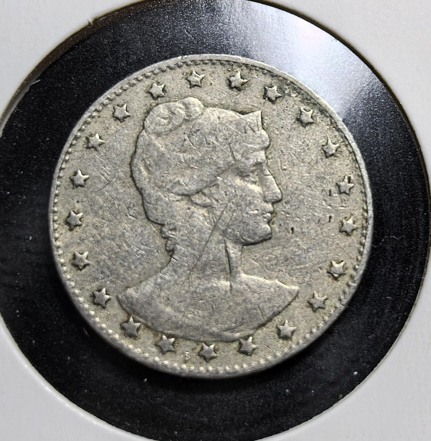 外国优质老铜币银币苏联纪念章，每周六晚九点倒数截拍，满百包邮可寄存，持续收拍 巴西合众国1901年100 瑞斯，里约热内卢造币厂铸造。币面刻自由女神像，是巴西共和初期的货币见证，为近代拉美货币史重要实物。