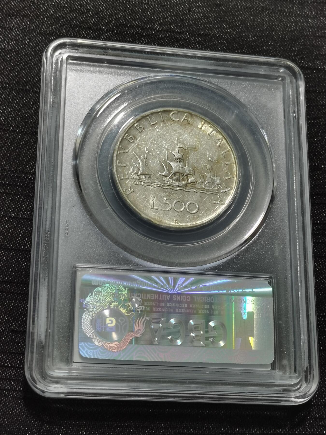 天下钱庄专场欢迎参拍 意大利少女500里拉银币