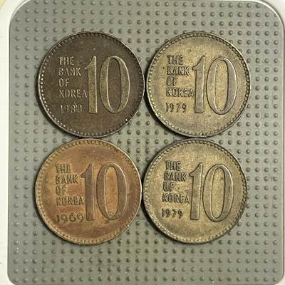2026年第34场各国散币拍卖（总第184场） - 韩国10韩元4枚