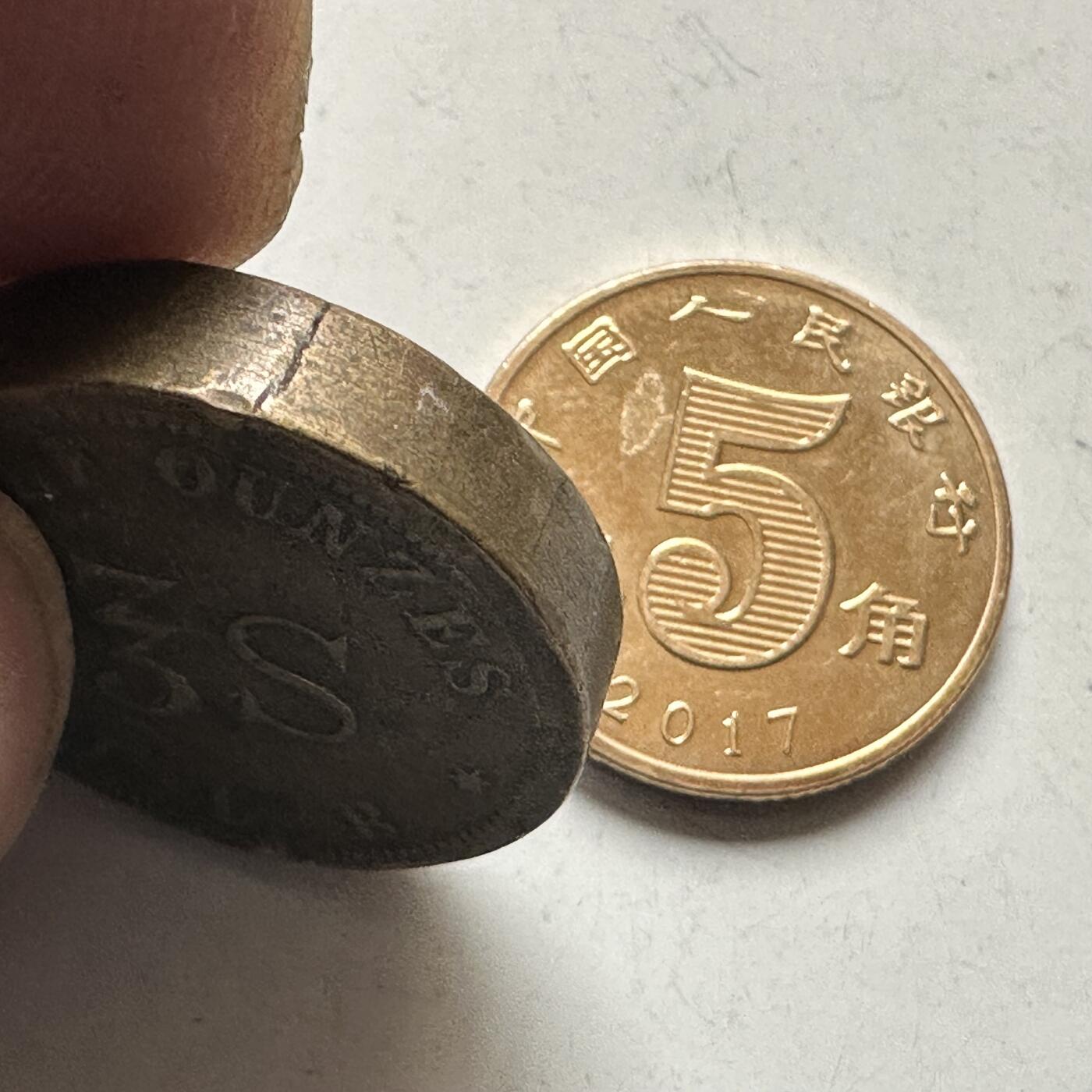 🌹外币初藏🌹🐯2026年第28场   每周二四六晚8️⃣点 接代拍 英国金衡半盎司3先令J.L.B.校准砝码22.5mm15.6g