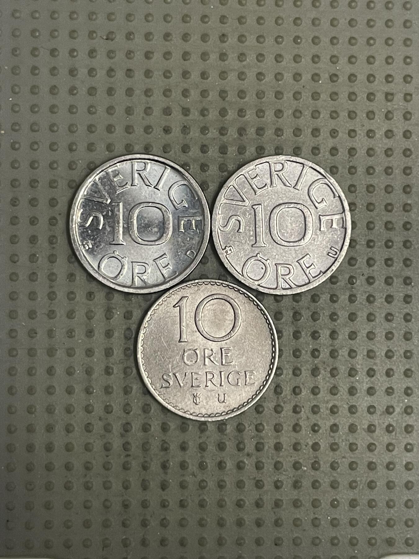 2026年第33场各国散币拍卖（总第183场） 瑞典10欧尔3枚