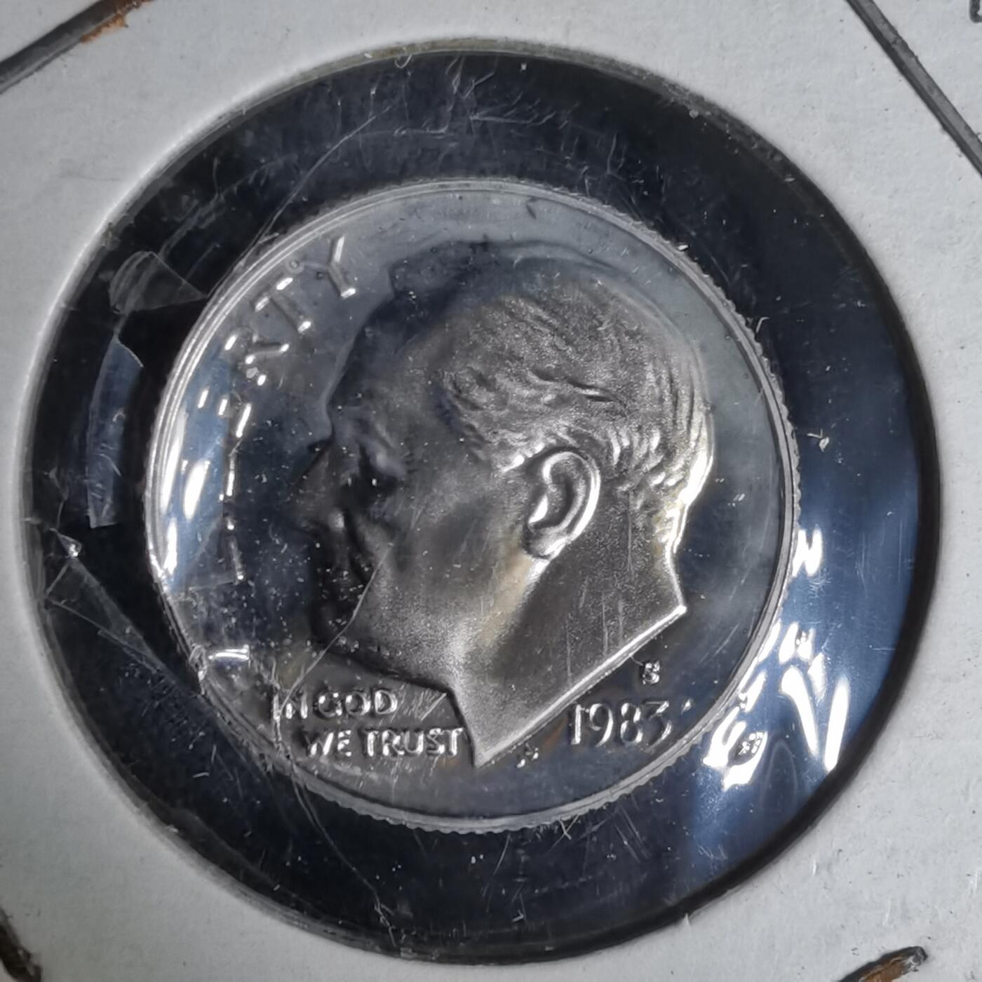 沼泽如烟--第1019场 美国1983年十分精制币