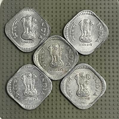 2026年第34场各国散币拍卖（总第184场） - 印度5派沙5枚