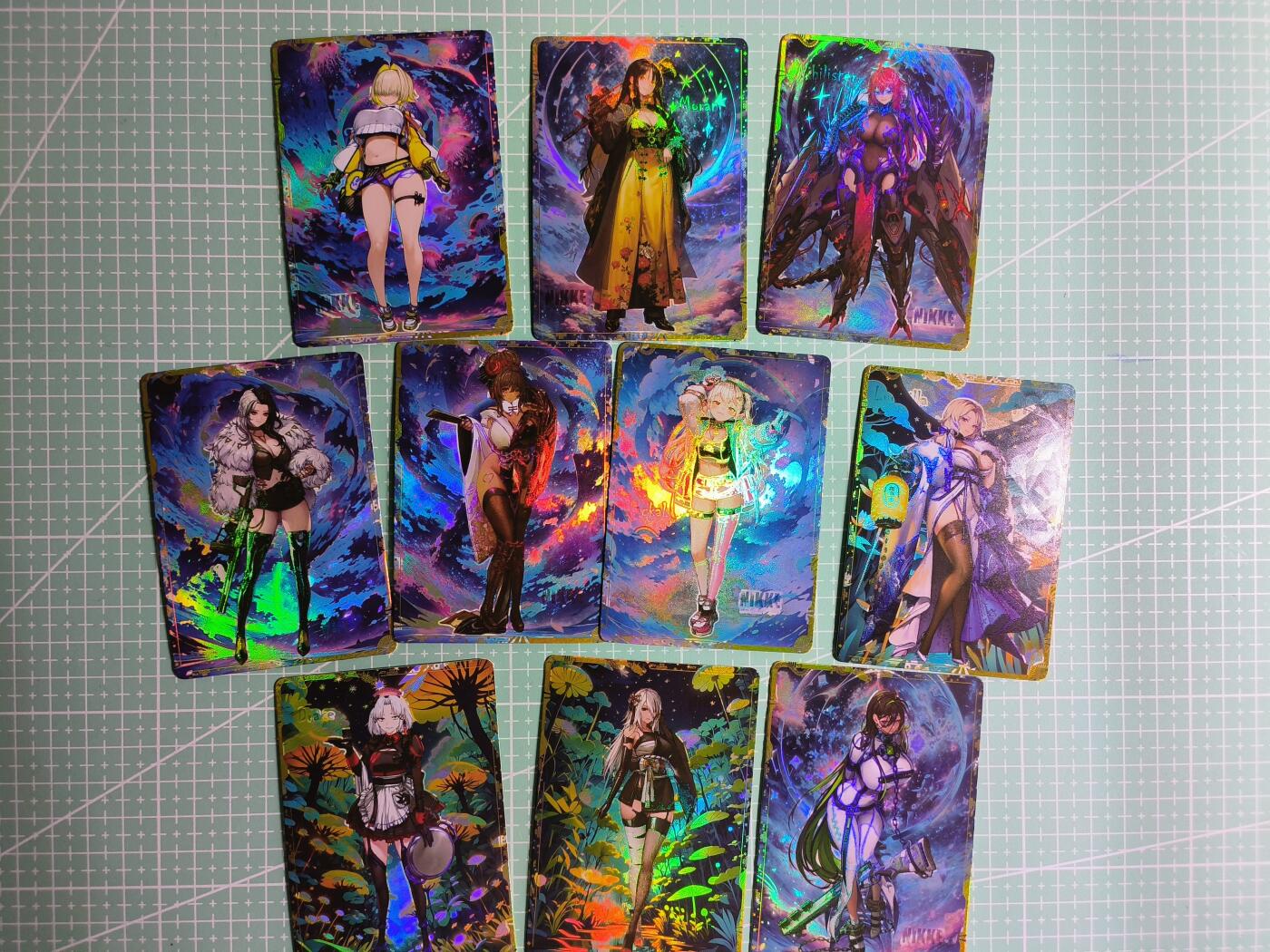 C先生卡牌 第24期  零抽层收拍品，送拍加微私聊 【彩闪】游戏《NIKKE：胜利女神》10张