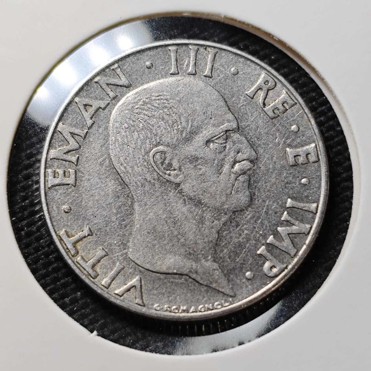 KK钱币收藏小铺   第405期 2月预留时间 周末发货 1939意大利50分 