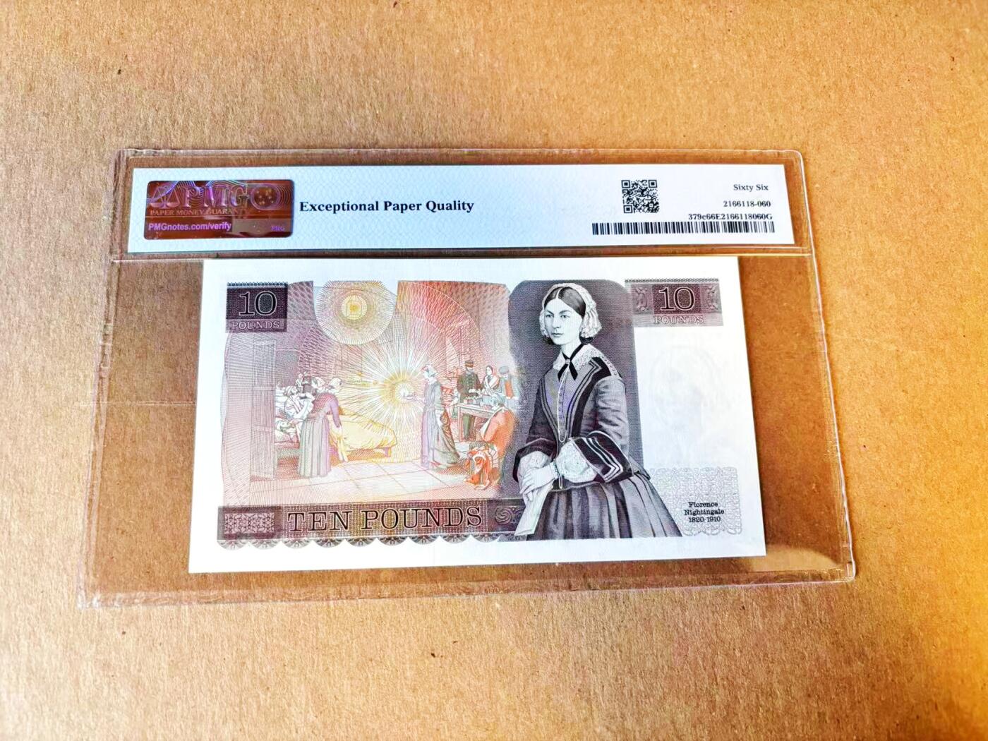 【Blue Auction】世界纸币精拍第794期——18级TOP拍卖/信誉/品质/专业/高效💫 【无47】英国 1984-86年10镑  PMG66EPQ 