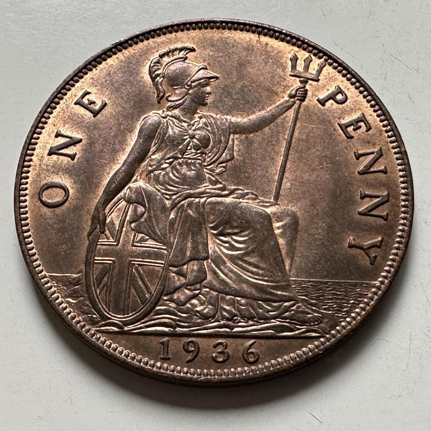 🌹外币初藏🌹🐯2026年第28场   每周二四六晚8️⃣点 接代拍 英国1936年一便士