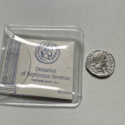 🌹外币初藏🌹🐯2026年第28场   每周二四六晚8️⃣点 接代拍 - 罗马帝国公元193-211年塞普提米乌斯·塞维鲁第纳里乌斯银币 复刻币