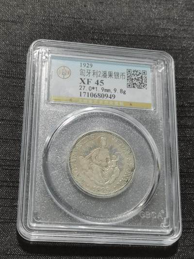 天下钱庄专场欢迎参拍 - 匈牙利圣母抱婴2潘果银币