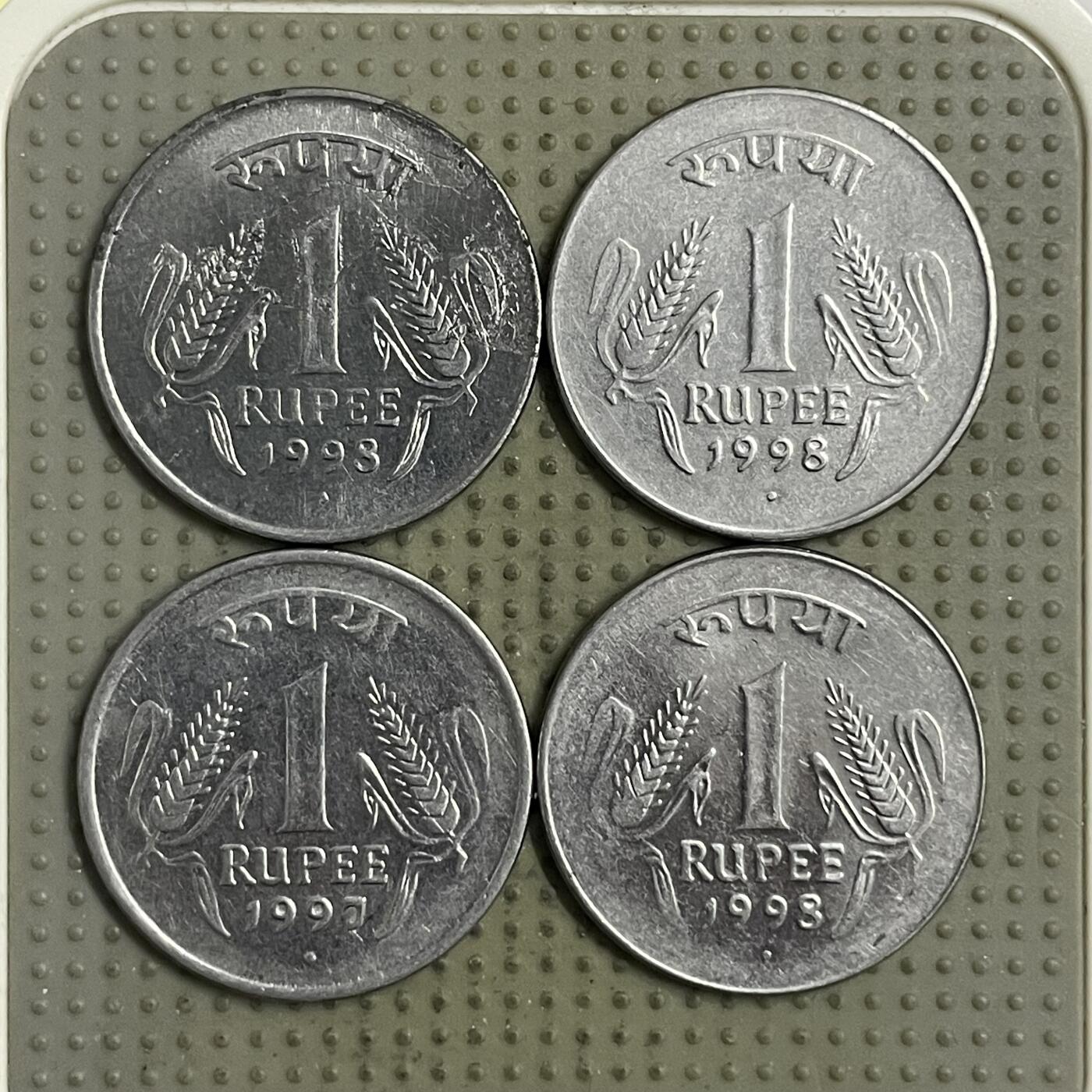 2026年第34场各国散币拍卖（总第184场） 印度1卢比4枚