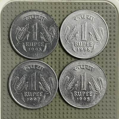 2026年第34场各国散币拍卖（总第184场） - 印度1卢比4枚