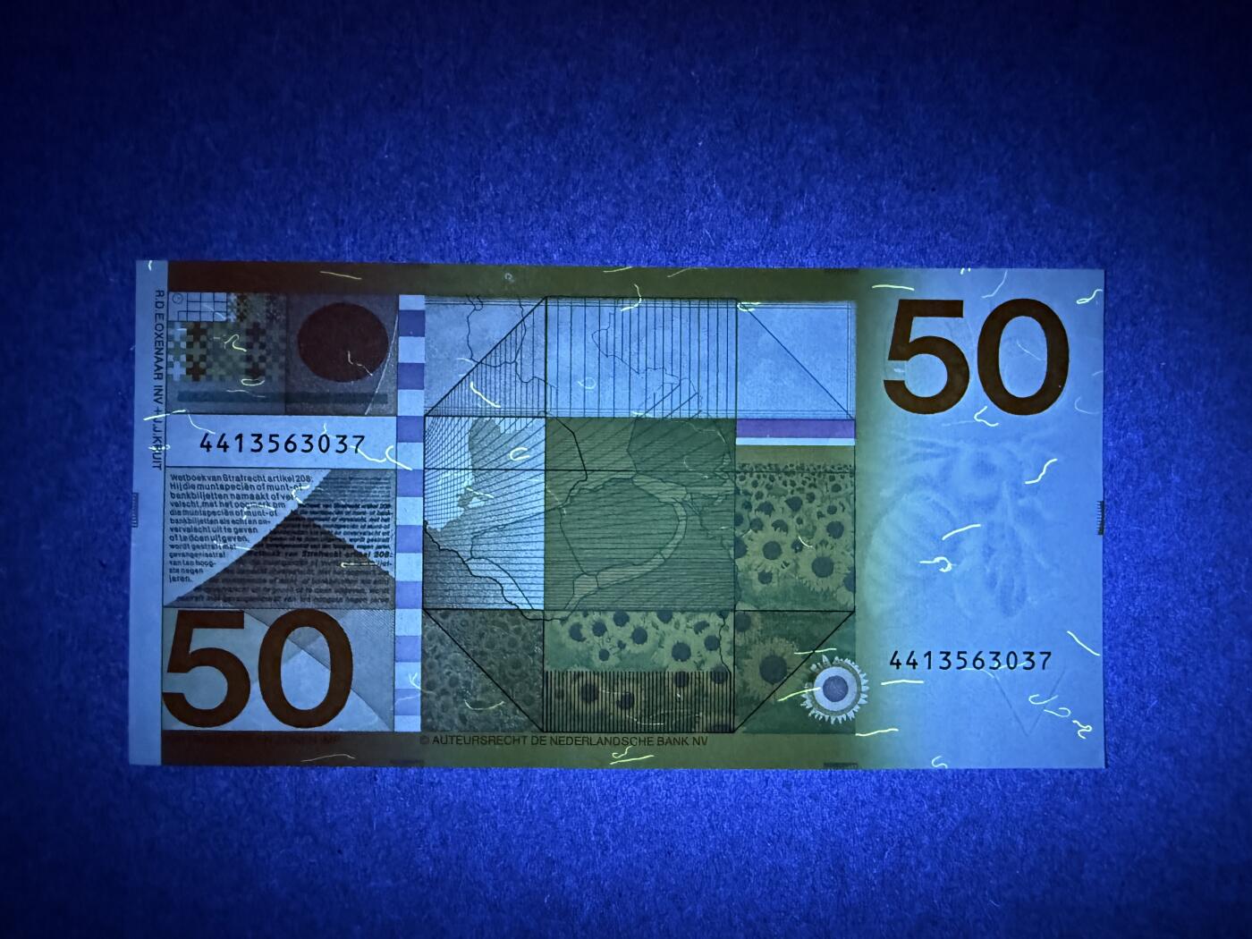 《艾美收藏》第236期-3.15周日外币畅拍 荷兰50盾 UNC 1982年 经典向日葵