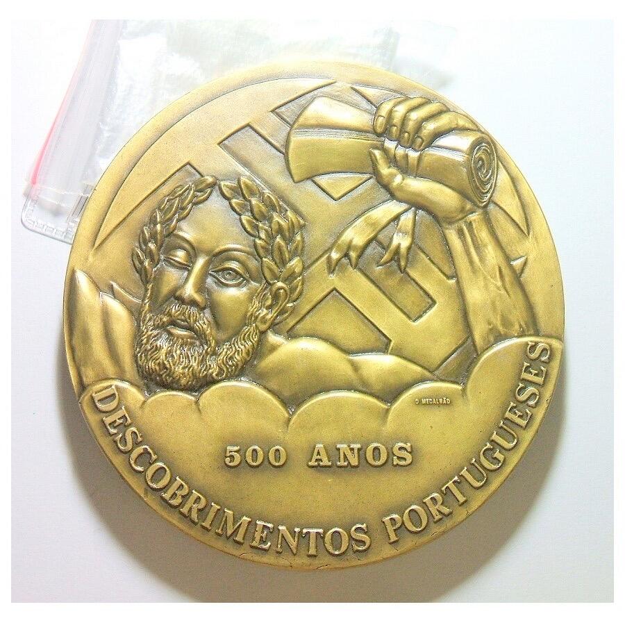 【艺术】葡萄牙艺术大章 大航海之父恩里克王子 高浮雕精制巨型大铜章 90MM 313克