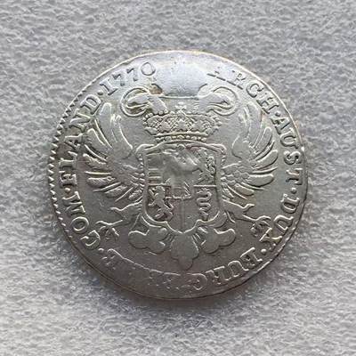 世界钱币专场拍卖 每周二开拍 - 1770年奥属尼德兰四皇冠1泰勒银币