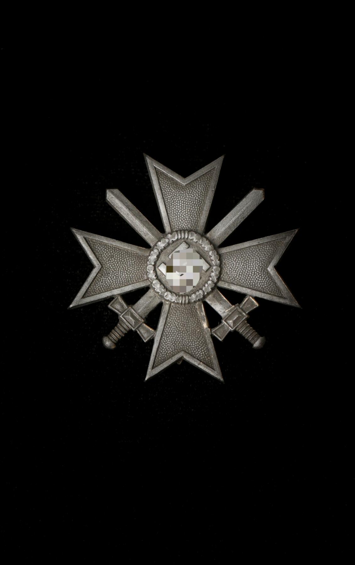 戎马世界章牌大赏第112期 德专场 锌制 一级战功十字勋章 杆打4标