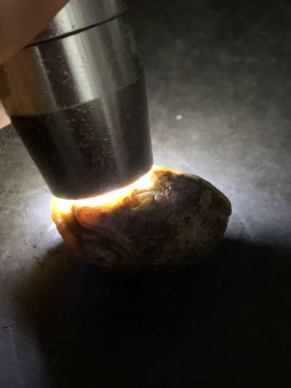 精美罕见8字天眼，眼石原石珠子一颗