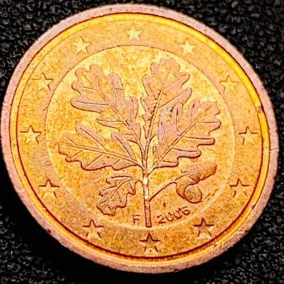 泉币菌-第207场-拍品多 请提前出价 - 欧元 2006年德国2欧分硬币 五叶橡树 