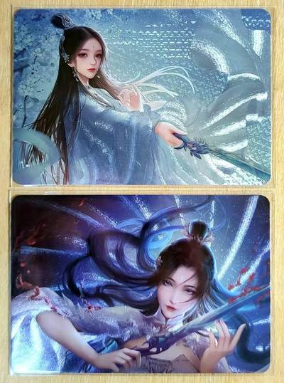 满赠PR！！龙虎卡牌-七八场（满200元包邮，无佣金，每周六结拍，欢迎送拍） - 粗闪2张 宁缺 横版陆雪琪