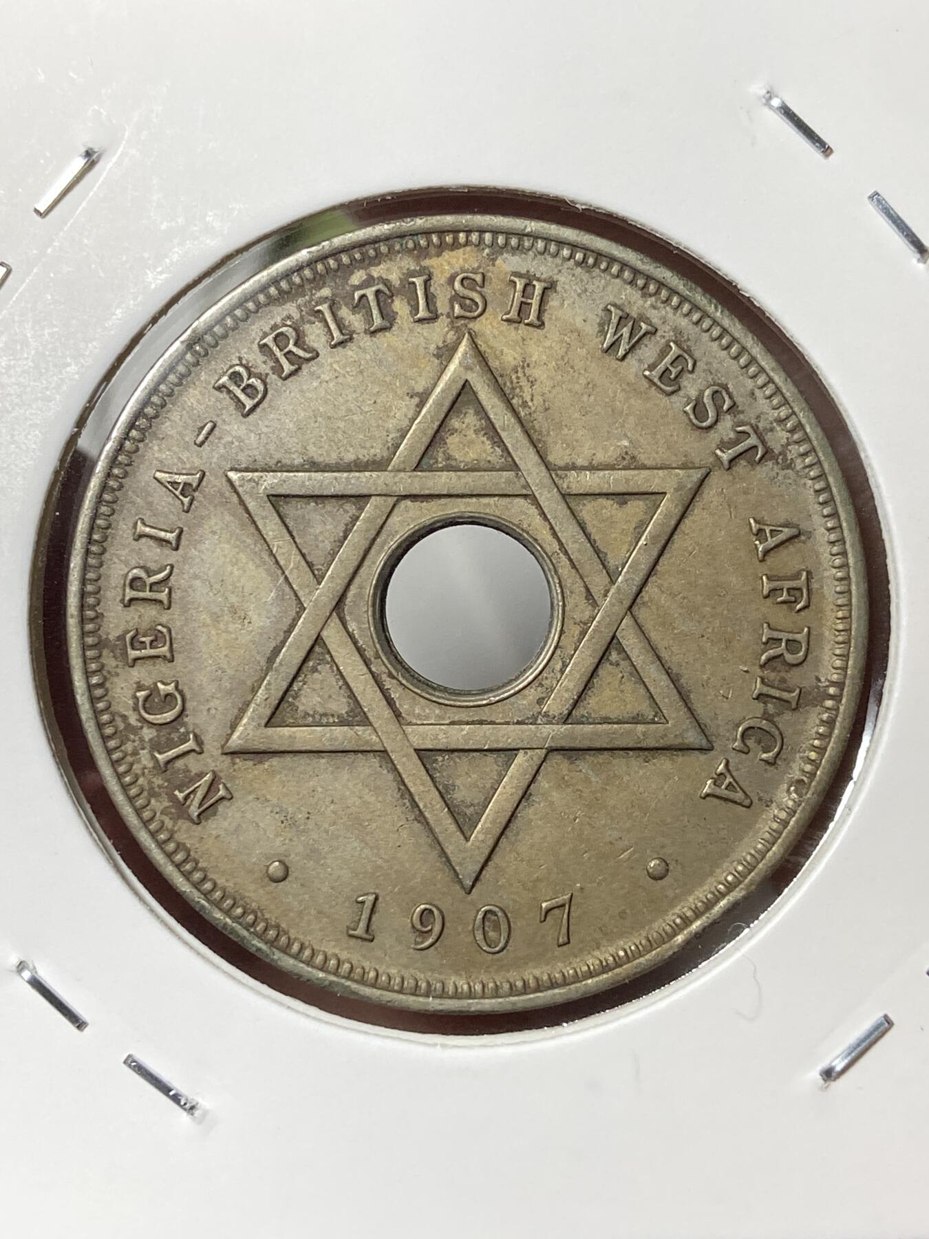 2026年第三十五场(总第二百零四场）外国精品纸夹币场(免佣金) 少见–英属西非1907年1便士(爱德华七世时期首发年)