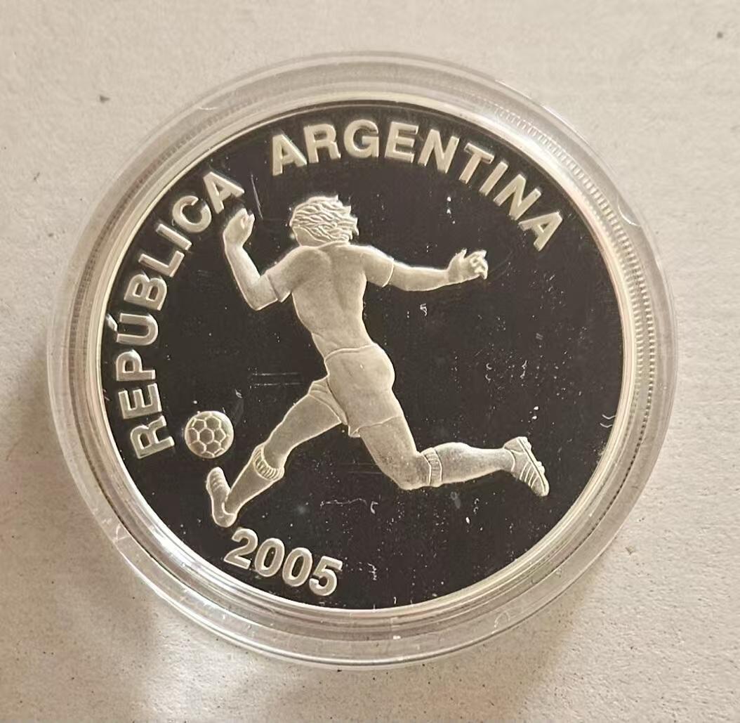 ❤️【币观天下】❤️ 第344期钱币秒杀拍卖场- 2026.3.6周五晚上6点半场 长期征集拍品  阿根廷2005年世界杯银币925银27克