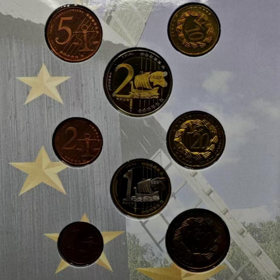 长老汇马年精选第八场拍卖 爱沙尼亚2004年欧元精制样币，原装卡册，发行量稀少