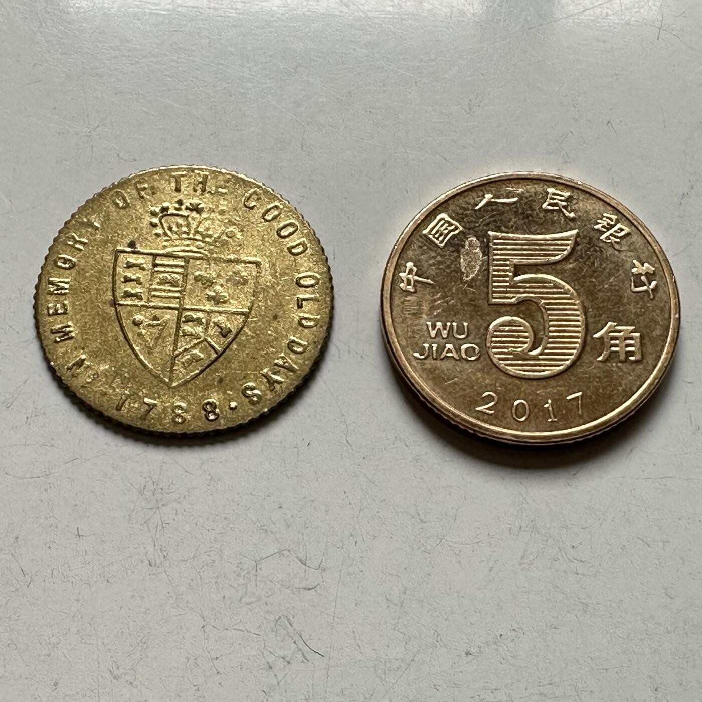 🌹外币初藏🌹🐯2026年第28场   每周二四六晚8️⃣点 接代拍  英国1788年乔治三世 代用币 c 20.3m m