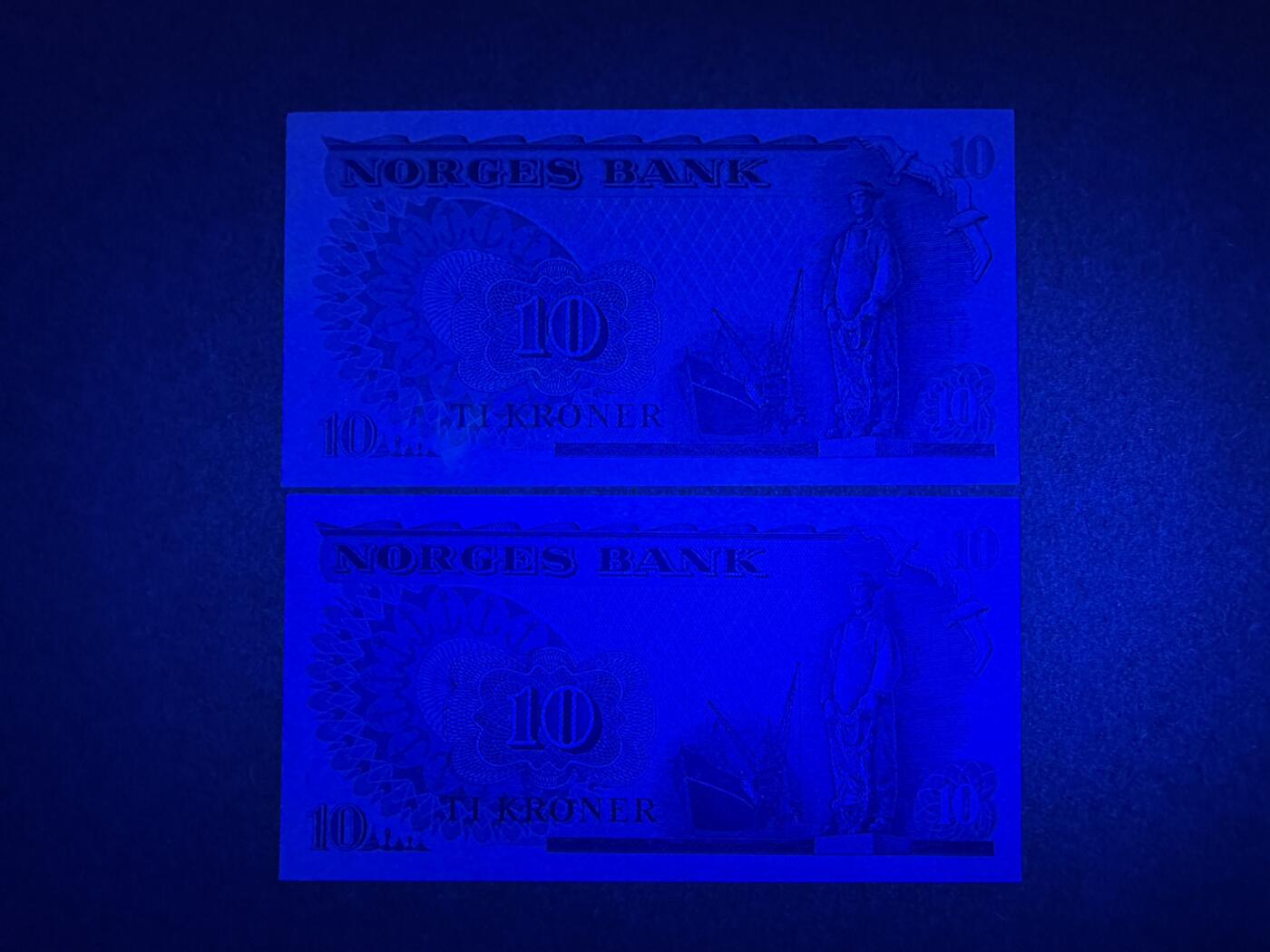 《艾美收藏》第236期-3.15周日外币畅拍 挪威10克朗2张 UNC 1979年 挪威极地探险家南森