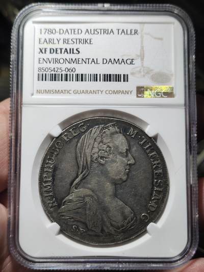 中外钱币第八场 - NGC奥地利1泰勒早期后铸