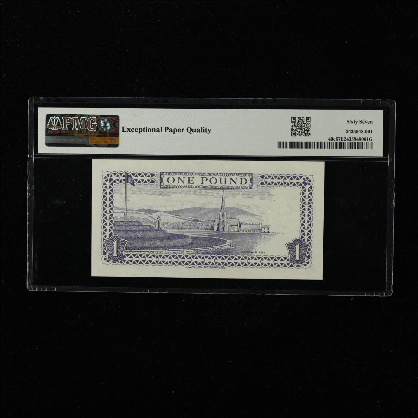 【亘邦集藏】第222期拍卖 1983年 马恩岛1镑 PMG 67EPQ AA187601