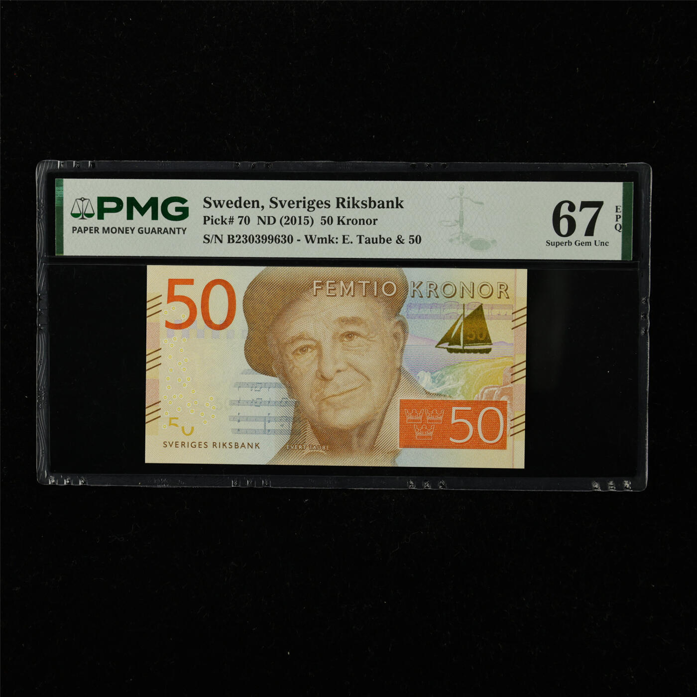 【亘邦集藏】第222期拍卖 2015年 瑞典50克朗 PMG 67EPQ B230399630