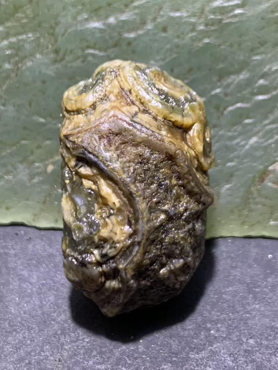 精美罕见8字天眼，眼石原石珠子一颗