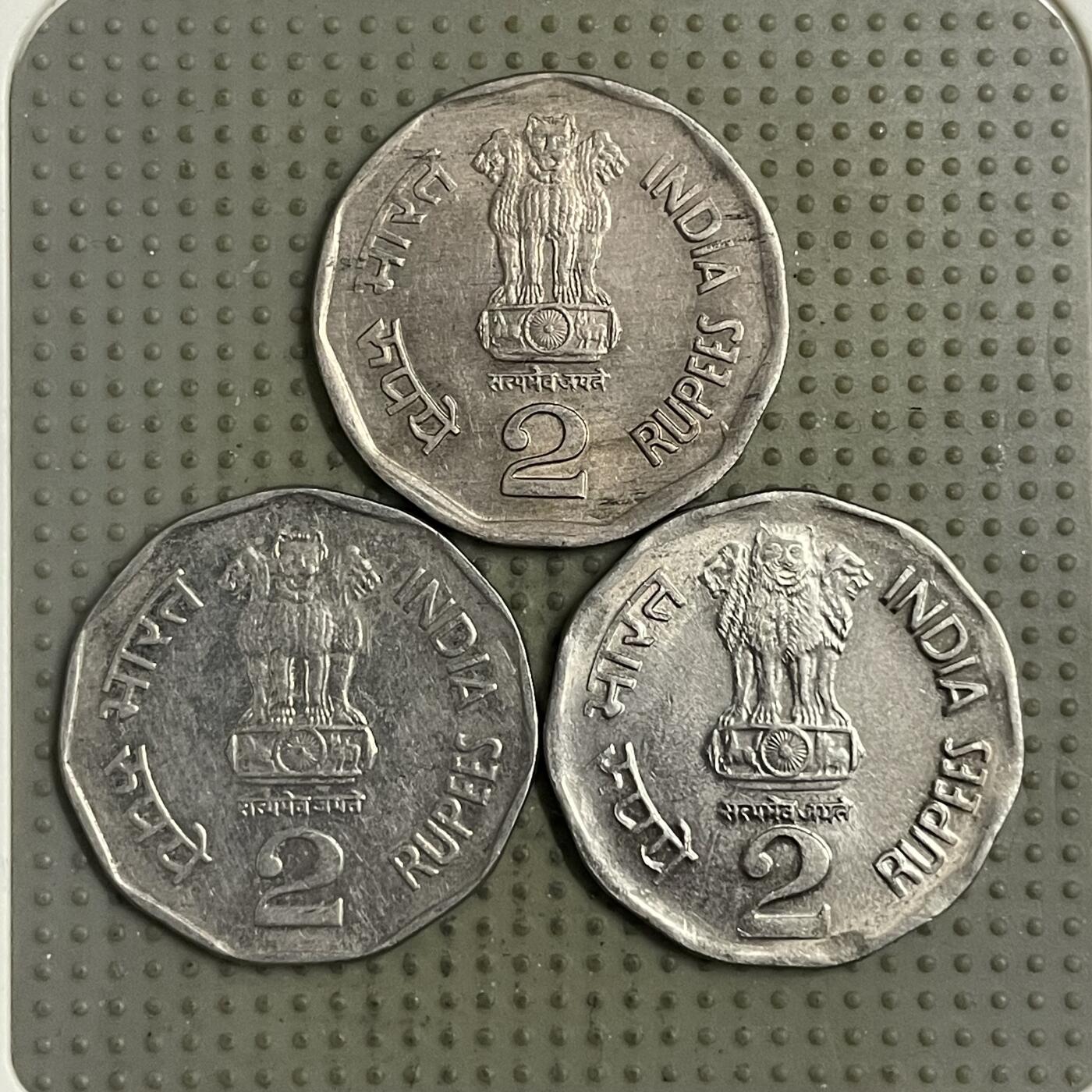 2026年第34场各国散币拍卖（总第184场） 印度2卢比3枚