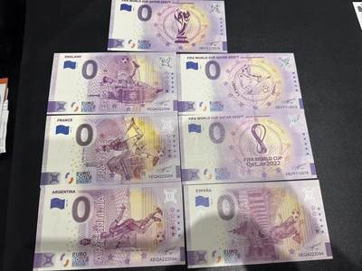 《外钞收藏家》第六百一十七期（精选场）（长期征集拍品、欢迎藏友们联系合作） - 零欧元 7张一起 全新UNC