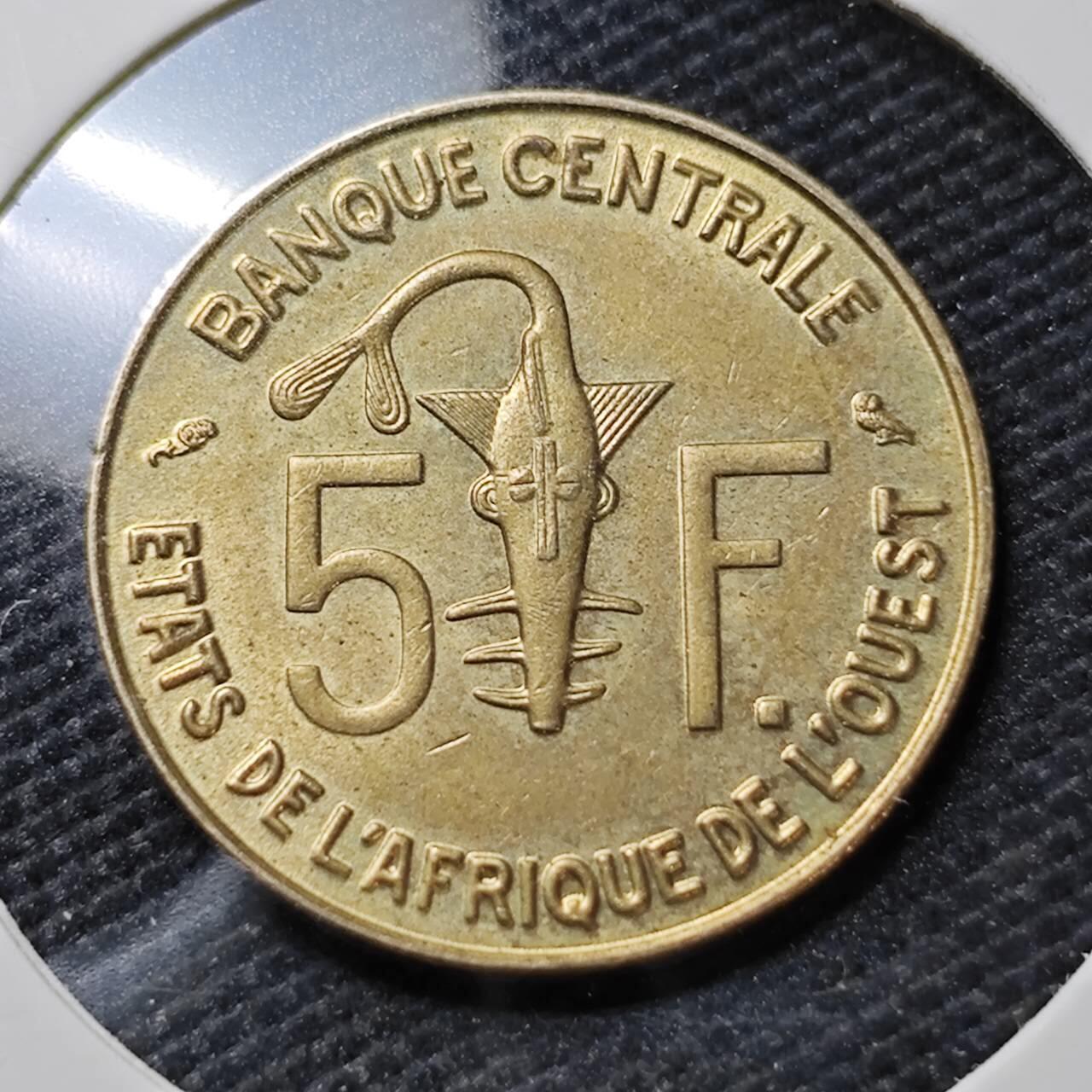 KK钱币收藏小铺   第405期 2月预留时间 周末发货 1968西非50法郎 
